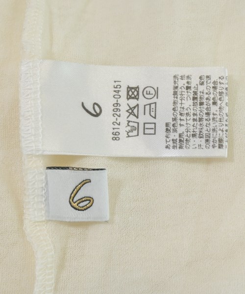 6(ROKU)（ロク）Tシャツ・カットソー 白 サイズ:F レディース/2200663542055