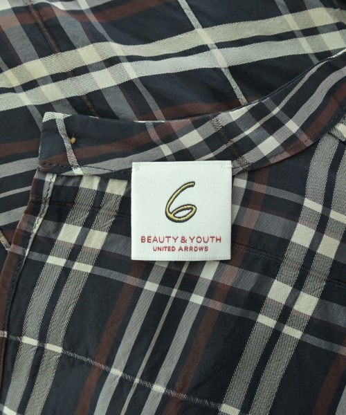 6(ROKU)（ロク）ブラウス 紺 サイズ:36(S位) レディース/2200665900044