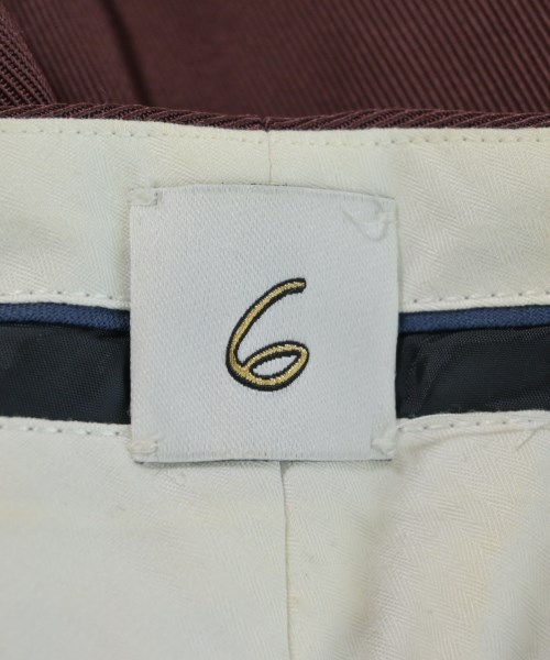 6(ROKU)（ロク）スラックス 茶 サイズ:36(S位) レディース/2200665900112