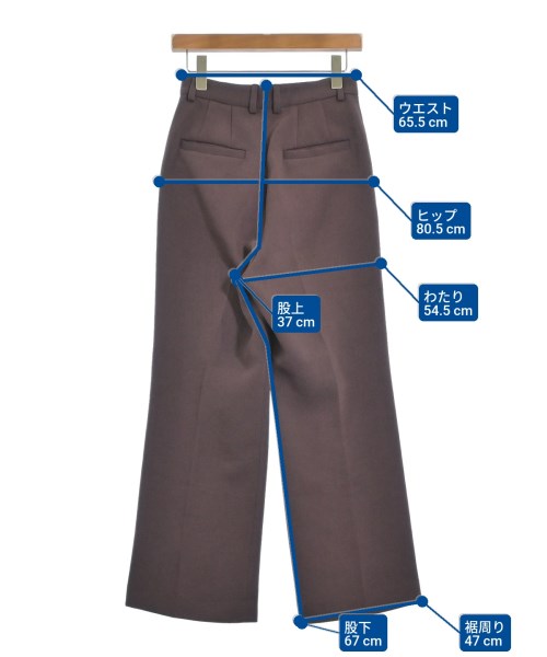 6(ROKU)（ロク）スラックス 赤 サイズ:34(XS位) レディース/2200670180028