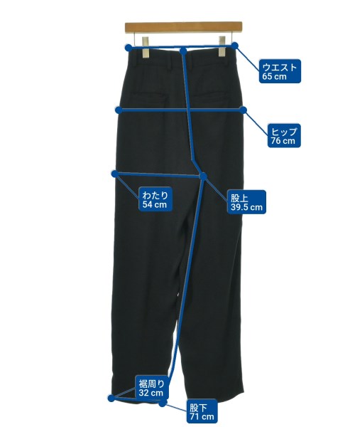 6(ROKU)（ロク）スラックス 黒 サイズ:34(XS位) レディース/2200670324057