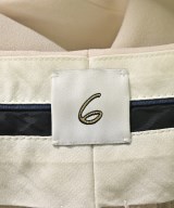 6(ROKU)（ロク）スラックス 白 サイズ:34(XS位) レディース/2200670324064