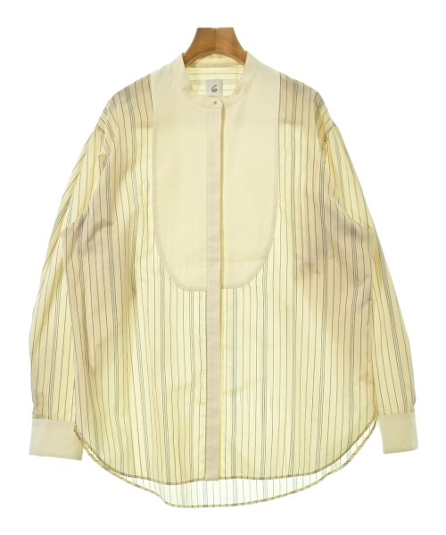 6(ROKU)(ロク)カジュアルシャツ ベージュ サイズ:38(M位)/2200669086539
