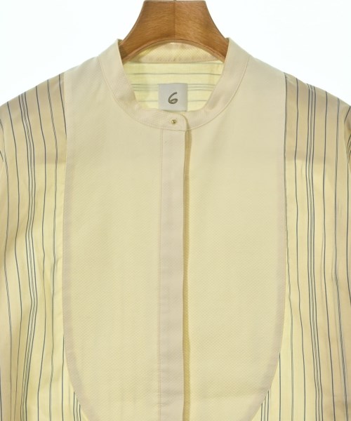 6(ROKU)（ロク）カジュアルシャツ ベージュ サイズ:38(M位) レディース/2200669086539