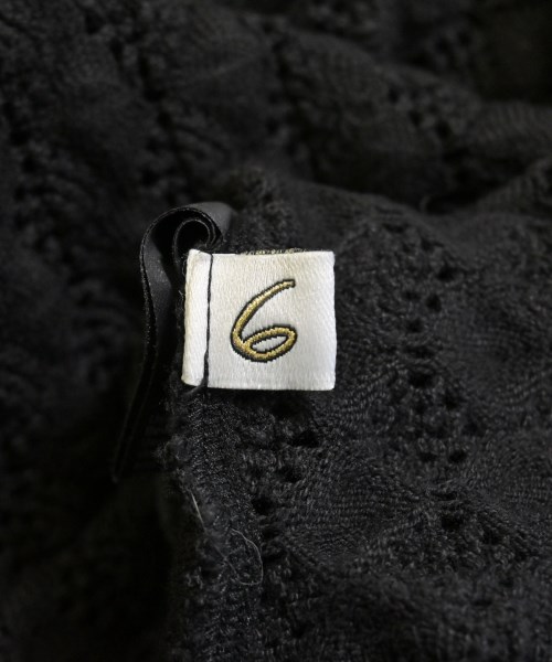 6(ROKU)（ロク）ポロシャツ 黒 サイズ:F レディース/2200670767014