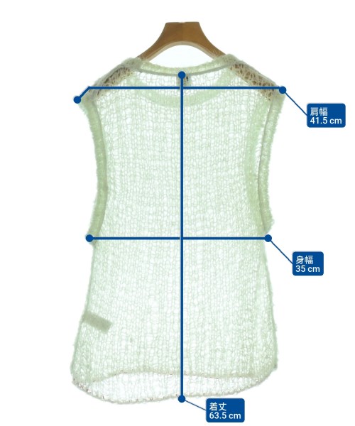 6(ROKU)（ロク）ベスト 緑 サイズ:-(S位) レディース/2200670767045