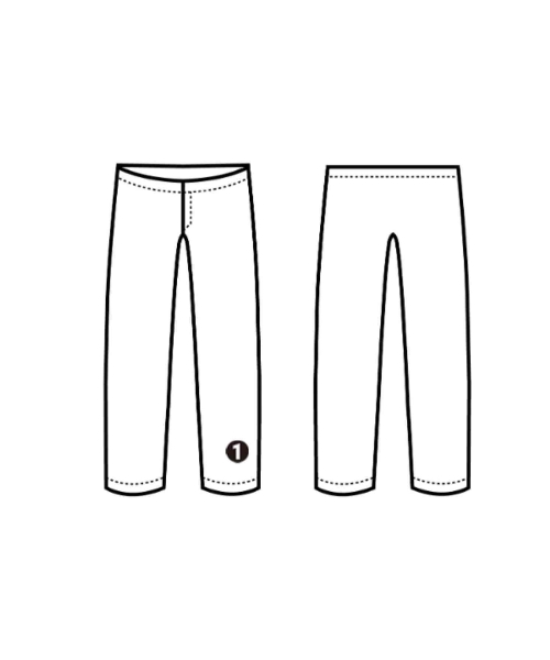 6(ROKU)（ロク）スラックス 赤 サイズ:34(XS位) レディース/2200671398040