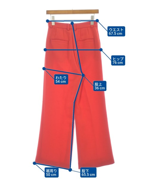 6(ROKU)（ロク）スラックス 赤 サイズ:34(XS位) レディース/2200671398040