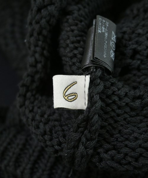 6(ROKU)（ロク）ベスト/ノースリーブ 黒 サイズ:-(S位) レディース/2200671398071