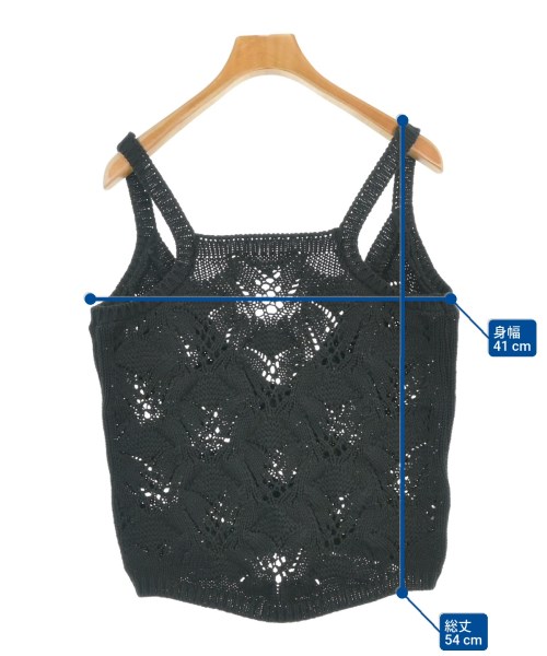 6(ROKU)（ロク）ベスト/ノースリーブ 黒 サイズ:-(S位) レディース/2200671398071