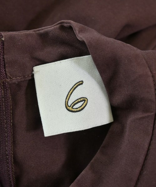 6(ROKU)（ロク）ブラウス 茶 サイズ:38(M位) レディース/2200671490041