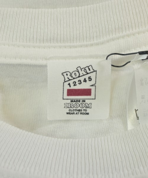 6(ROKU)（ロク）Tシャツ・カットソー 白 サイズ:M レディース/2200734516060