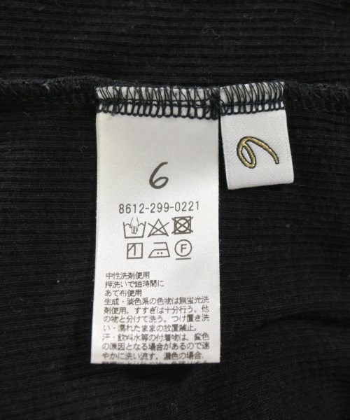 6(ROKU)（ロク）Tシャツ・カットソー 黒 サイズ:F レディース/2200723215042