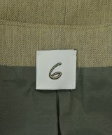 6(ROKU)（ロク）ノーカラージャケット カーキ サイズ:F レディース/2200685628065