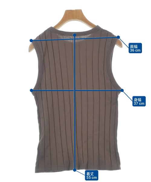 YOUNG&OLSEN The DRYGOODS STORE（ヤングアンドオルセンザドライグッズストア）ノースリーブ 茶 サイズ:2(M位) レディース/2200697521064