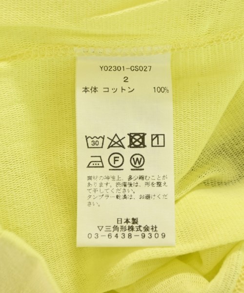 YOUNG&OLSEN The DRYGOODS STORE（ヤングアンドオルセンザドライグッズストア）Tシャツ・カットソー 黄 サイズ:2(M位) レディース/2200705014564