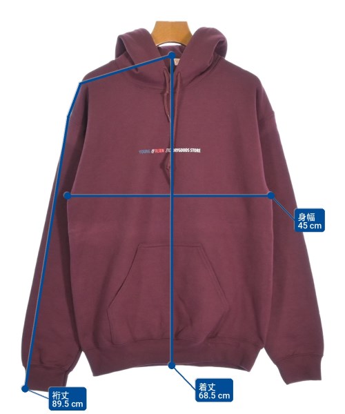 YOUNG&OLSEN The DRYGOODS STORE（ヤングアンドオルセンザドライグッズストア）パーカー 赤 サイズ:2(M位) レディース/2200705014670
