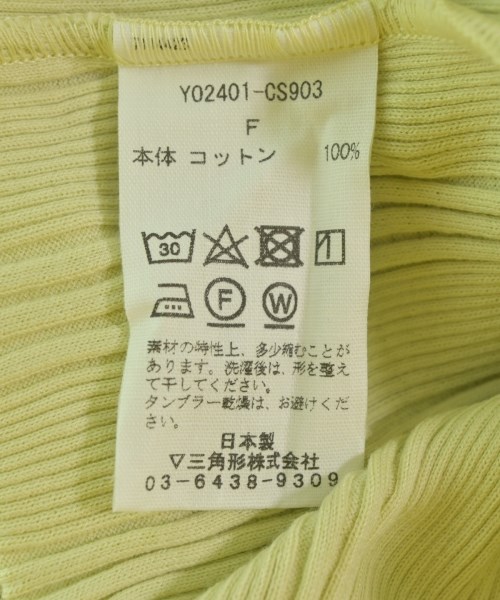 YOUNG&OLSEN The DRYGOODS STORE（ヤングアンドオルセンザドライグッズストア）ノースリーブ 黄 サイズ:F レディース/2200716842699