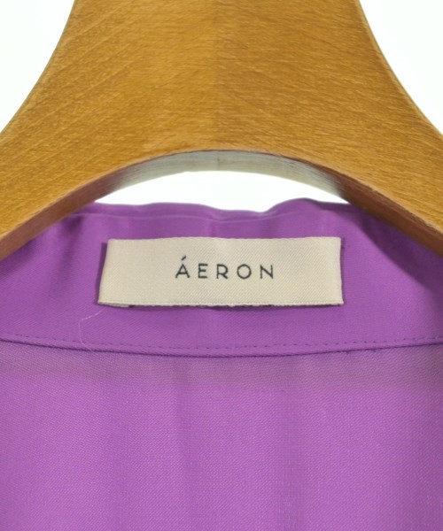 AERON（アーロン）カジュアルシャツ 紫 サイズ:36(S位) レディース/2200718945138
