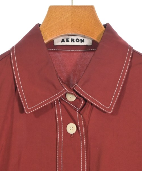 AERON（アーロン）カジュアルシャツ 赤 サイズ:36(S位) レディース/2200654399040