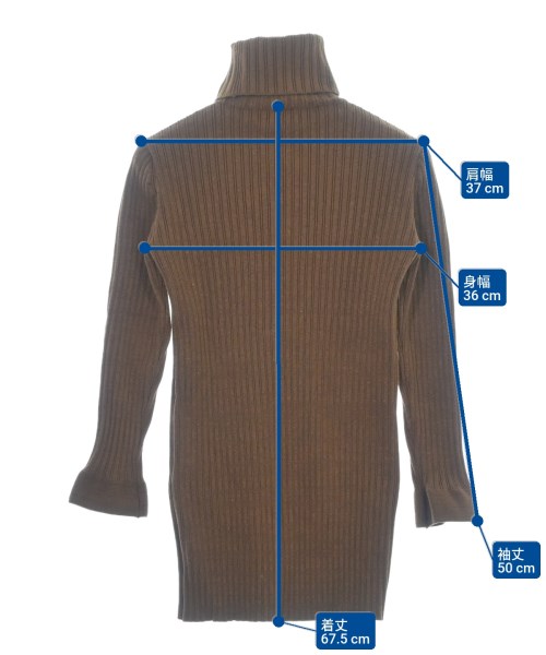 FUMIKA UCHIDA（フミカウチダ）ニット・セーター 茶 サイズ:36(S位) レディース/2200675825030