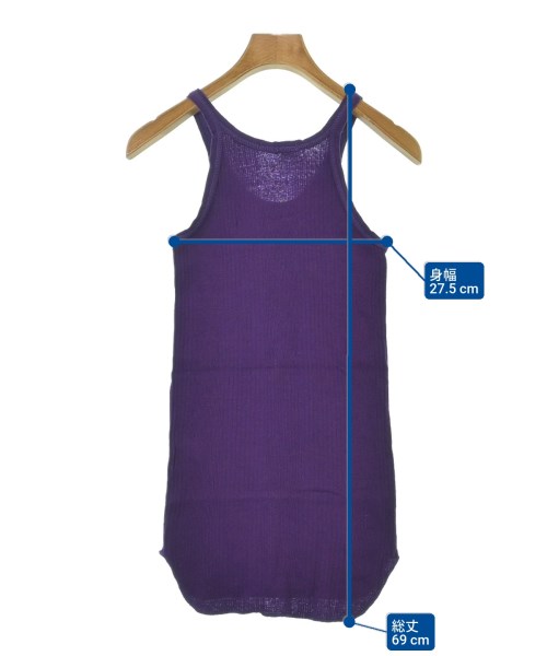 FUMIKA UCHIDA（フミカウチダ）タンクトップ 紫 サイズ:M レディース/2200674666108