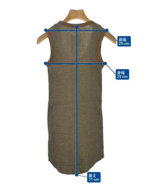 FUMIKA UCHIDA（フミカウチダ）タンクトップ 茶 サイズ:F レディース/2200674666122