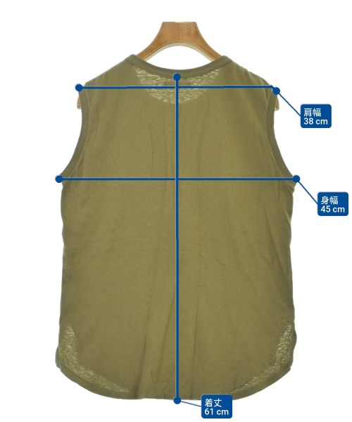 FUMIKA UCHIDA（フミカウチダ）タンクトップ カーキ サイズ:F レディース/2200674666146