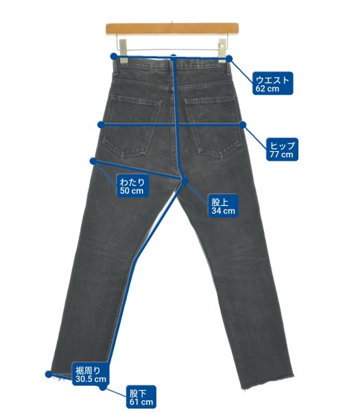 FUMIKA UCHIDA（フミカウチダ）デニムパンツ 黒 サイズ:24(S位) レディース/2200660142128