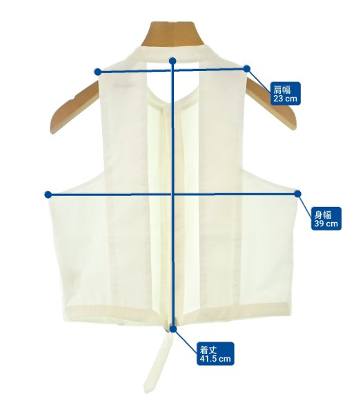 FUMIKA UCHIDA（フミカウチダ）ベスト 白 サイズ:36(S位) レディース/2200666468406