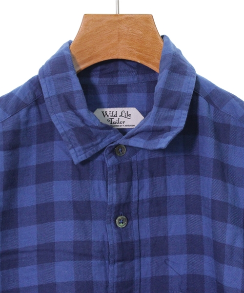 Wild Life Tailor カジュアルシャツ M 青(チェック)