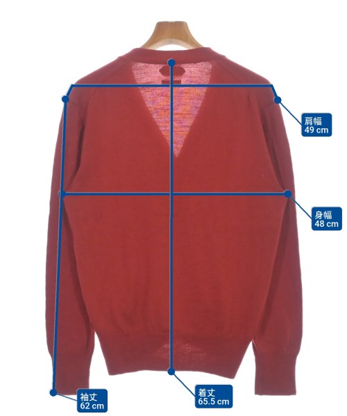 Wild Life Tailor（ワイルドライフテイラー）カーディガン 赤 サイズ:M メンズ/2200630190067