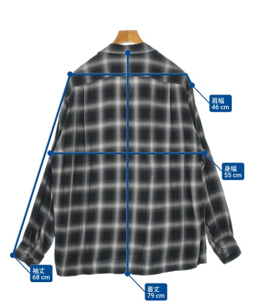 Wild Life Tailor（ワイルドライフテイラー）カジュアルシャツ 黒 サイズ:L メンズ/2200680391025