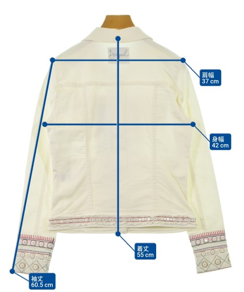 Desigual（デシグアル）デニムジャケット 白 サイズ:34(XS位) レディース/2200610160028
