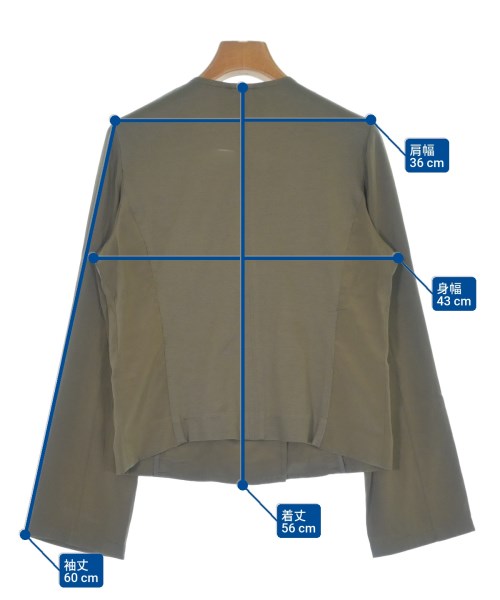 AKIKO OGAWA.（アキコオガワ）ジャケット カーキ サイズ:38(M位) レディース/2200680906014