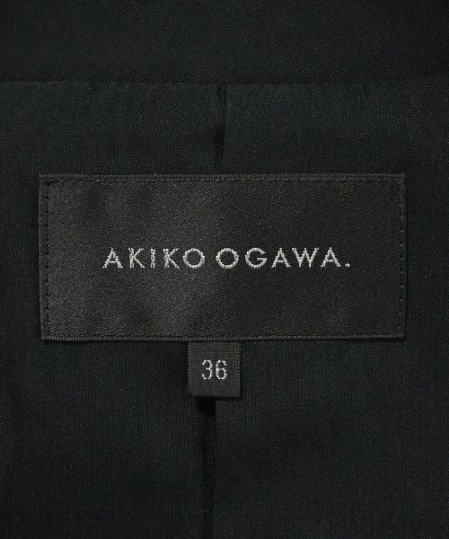 AKIKO OGAWA.（アキコオガワ）カジュアルジャケット 黒 サイズ:36(S位) レディース/2200697798077