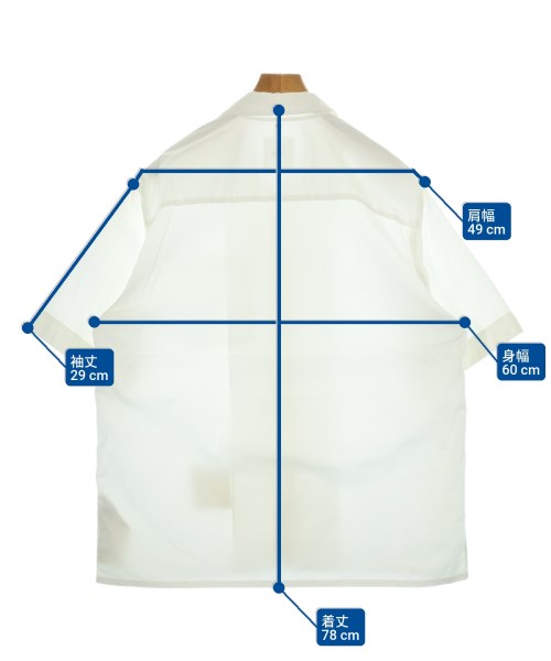 OAMC（オーエーエムシー）カジュアルシャツ 白 サイズ:M メンズ/2200621037036