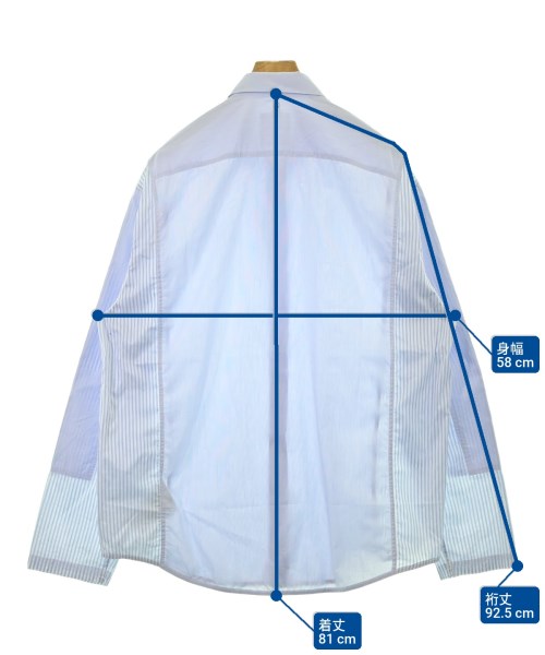 OAMC（オーエーエムシー）カジュアルシャツ 青 サイズ:S メンズ/2200671837075