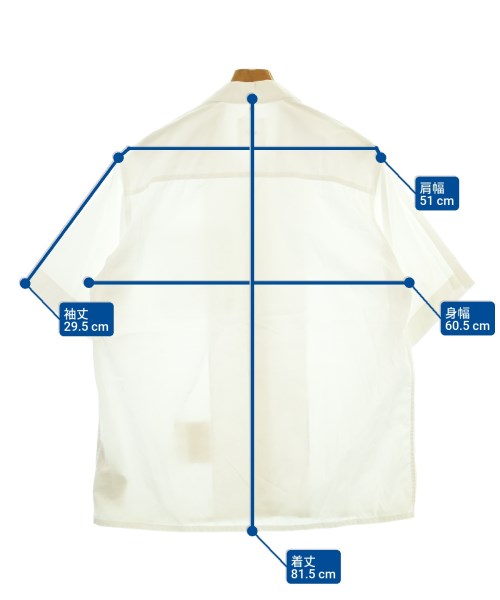 OAMC（オーエーエムシー）カジュアルシャツ 白 サイズ:S メンズ/2200643550032