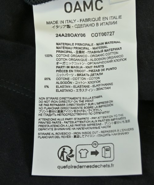 OAMC（オーエーエムシー）Tシャツ・カットソー 黒 サイズ:M メンズ/2200706741094