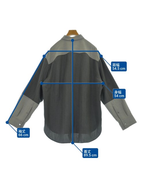 OAMC（オーエーエムシー）カジュアルシャツ グレー サイズ:L メンズ/2200661679159