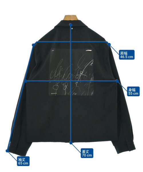 OAMC（オーエーエムシー）カジュアルシャツ 黒 サイズ:S メンズ/2200668838016