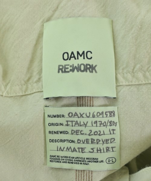 OAMC（オーエーエムシー）カジュアルシャツ 緑 サイズ:S メンズ/2200724774036