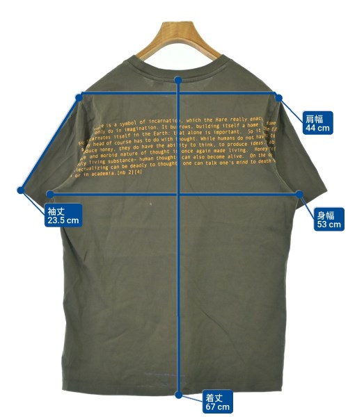 OAMC（オーエーエムシー）Tシャツ・カットソー カーキ サイズ:S メンズ/2200685625026