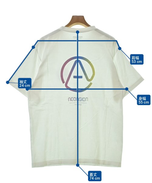 NEON SIGN（ネオンサイン）Tシャツ・カットソー 白 サイズ:-(L位) メンズ/2200708691021