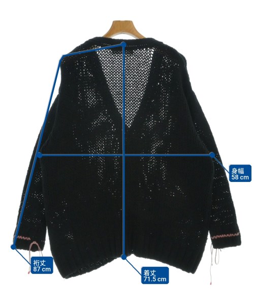 NEON SIGN（ネオンサイン）カーディガン 黒 サイズ:44(S位) メンズ/2200666978042