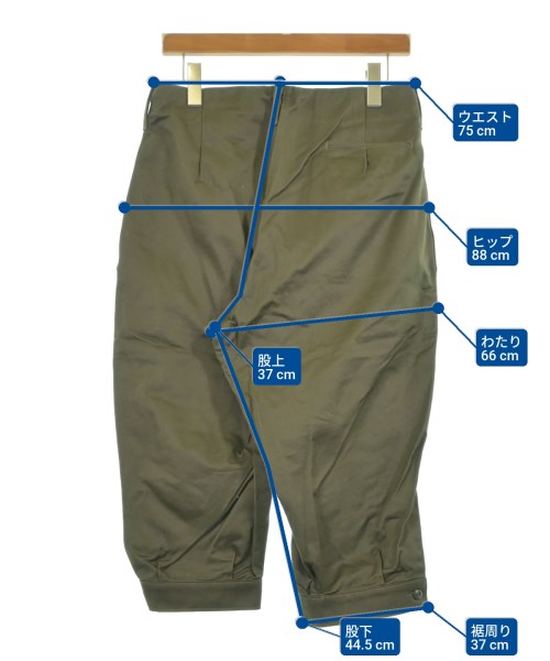 TUKI（ツキ）クロップドパンツ カーキ サイズ:1(S位) メンズ/2200623829356
