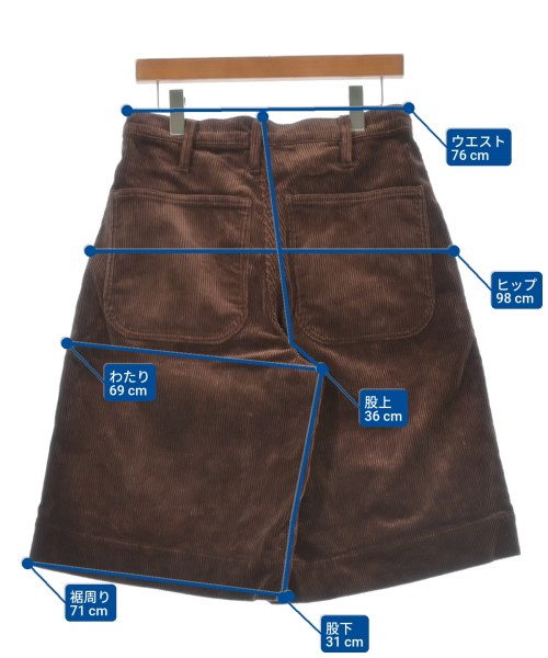 TUKI（ツキ）ショートパンツ 茶 サイズ:1(S位) メンズ/2200631949084