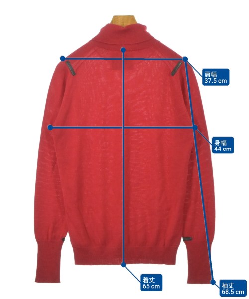 THE INOUE BROTHERS（ザイノウエブラザーズ）ニット・セーター 赤 サイズ:M メンズ/2200639371085