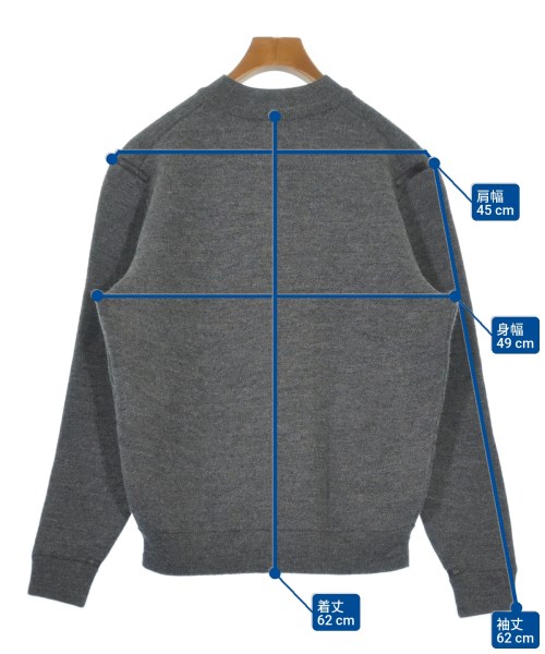 THE INOUE BROTHERS（ザイノウエブラザーズ）ニット・セーター グレー サイズ:S メンズ/2200627774010